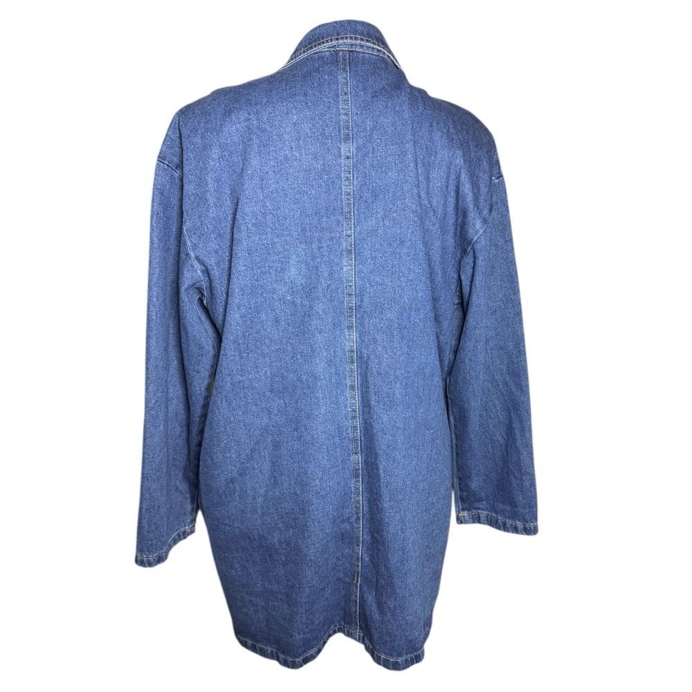 Green Field Studded Denim 90s Vintage Celestial Jacket - Picture 4 of 14